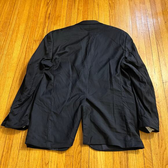 Lauren Ralph Lauren Blazer Mens 42R Navy Blue Wool Gold Button Jacket Coat - Picture 3 of 11